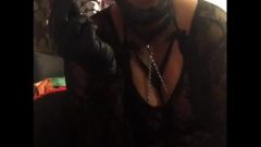 Smoking Masked Ebony Bbw Smoking Fetish Nipple Clamp And Pussy Rub