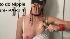 Painslut Guide:How To Do Nipple Torture. Punish Submissive Sex Slave Part4