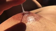Massaging My Tits With My Own Vaginal Fluids – Nipple Playing